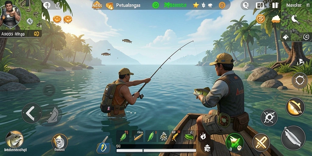 Tangkapan ikan yang mengesankan dalam gameplay ASG55.