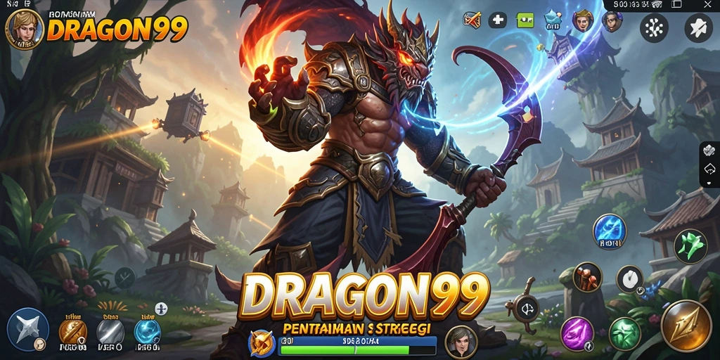 Tangkapan layar aksi pertempuran dalam game strategi.