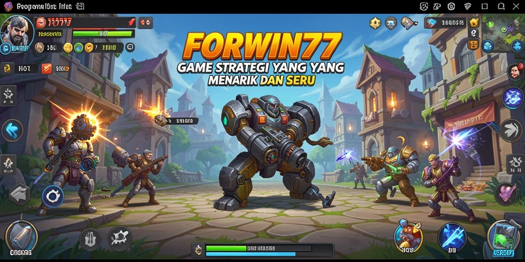 Tampilan gameplay menarik dari FORWIN77 yang menunjukkan strategi SLG.
