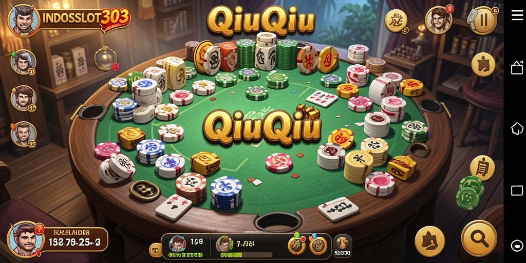 Tampilan menarik dari gameplay QiuQiu INDOSLOT303.