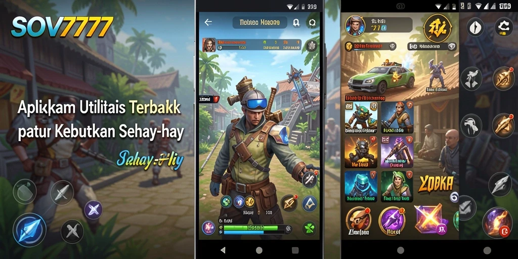 Tampilan antarmuka utama SOV777 yang sederhana dan intuitif.