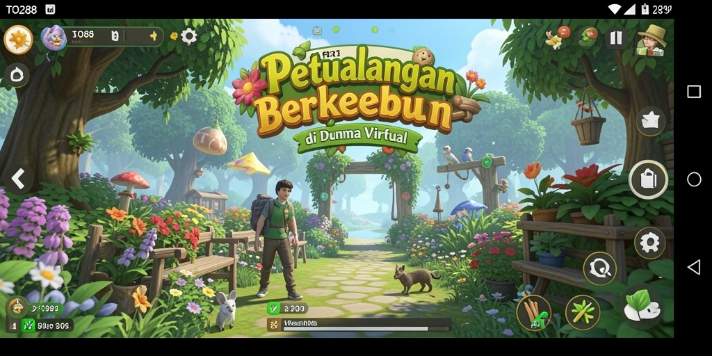 Screenshot TO288 menampilkan berbagai tanaman yang sedang tumbuh di ladang.